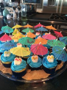 Pool Party Birthday Cupcakes